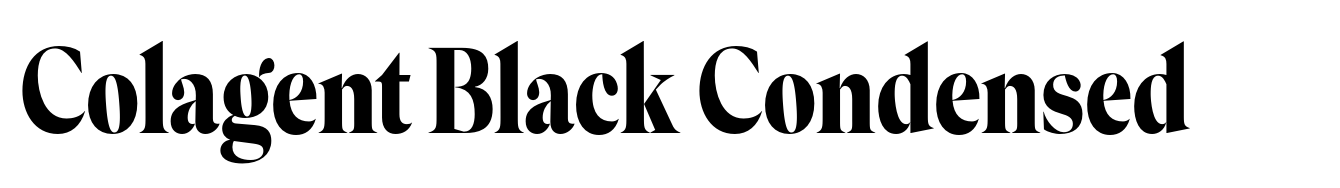 Colagent Black Condensed